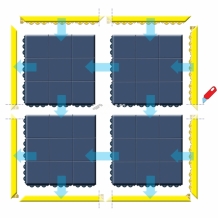 Cushion Stat  mat  91cm-91cm Nitrile